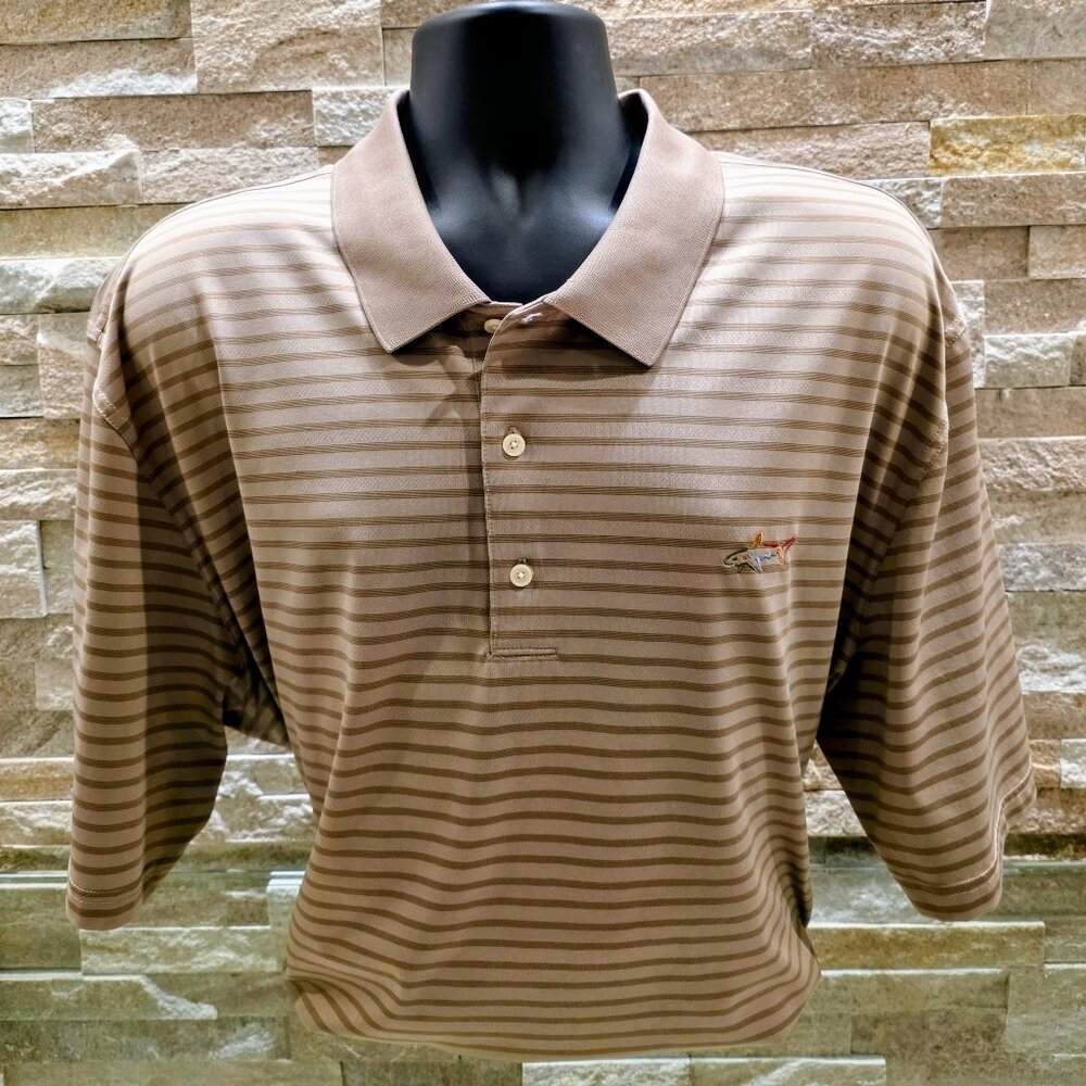 Greg Norman Classic Bar Strip Shark Polo XXXL / Tall